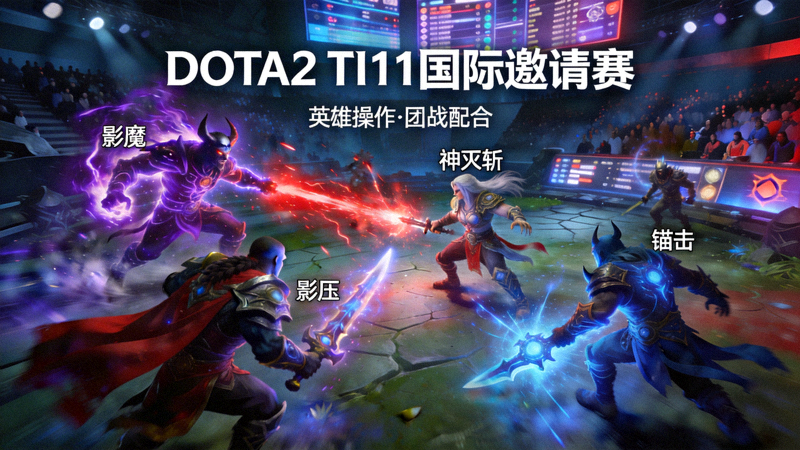 DOTA2 TI11国际邀请赛精彩瞬间 - 英雄操作与团战配合