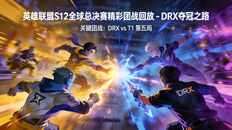 英雄联盟S12全球总决赛精彩团战回放 - DRX夺冠之路